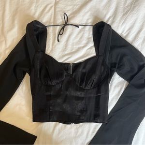 Princess Polly Afflect Satin Long Sleeve